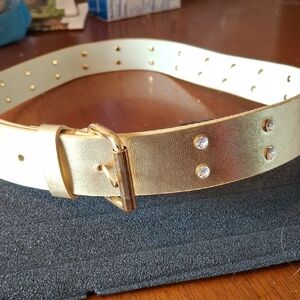 Gold Studded Women's Belt
